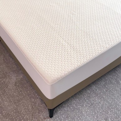 ZC24005 PE COOLING BREATHABLE MATTRESS PROTECTOR FITTED WITH DEEP POCKET, NOISELESS