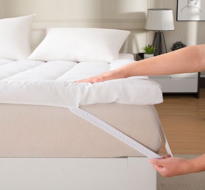 ZC24007 Super Soft Strong Elastic Polyester Microfiber Mattress Topper