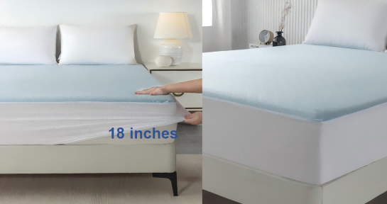 ZC24004  Cooling Premium Jacquard Waterproof Mattress Protector/Cover/Pad