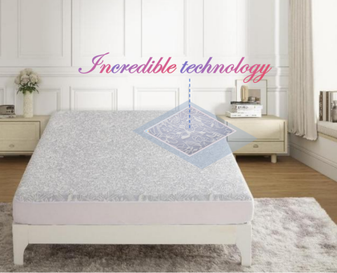 ZC24008  Ultra Soft  Premium Carved Velvet Waterproof Mattress Protector/Cover/Pad