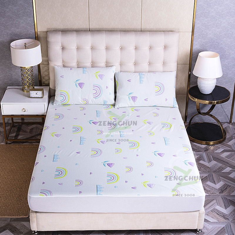 DOUBLE SIDE COLORFUL JACQUARD WATERPROOF MATTRESS PROTECTOR