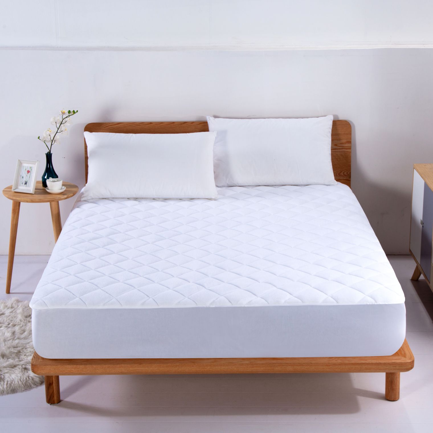 Winter luxury coral fleece mattress pad