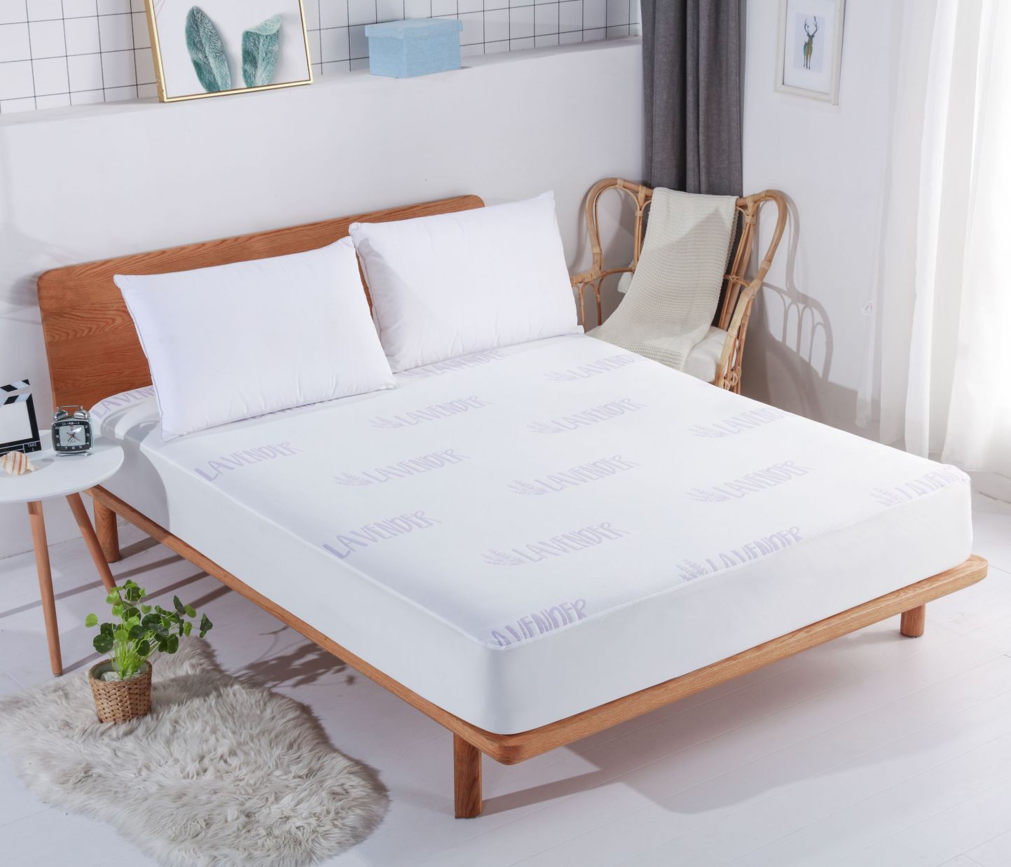 LAVENDER INFUSED QUILTED MATTRESS PAD