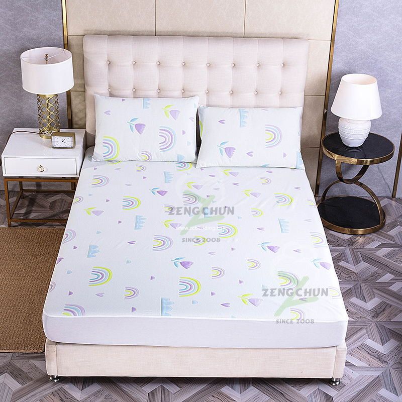 DOUBLE SIDE COLORFUL JACQUARD WATERPROOF MATTRESS PROTECTOR