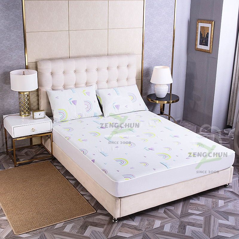 DOUBLE SIDE COLORFUL JACQUARD WATERPROOF MATTRESS PROTECTOR