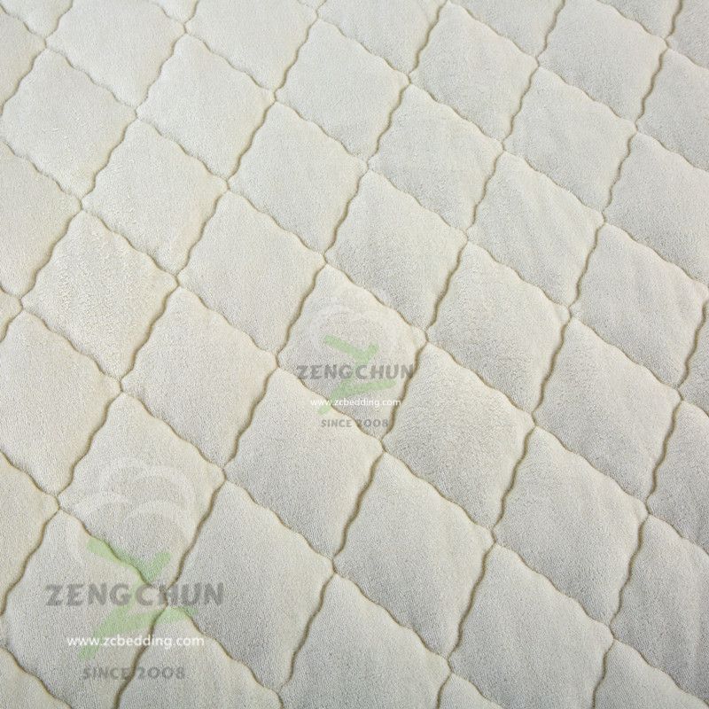 BAMBOO TERRY CLOTH QUILTED WATERPROOF MATTRESS PAD